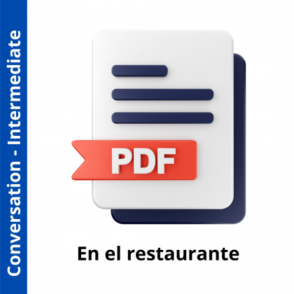 En el restaurante (Intermediate Level)